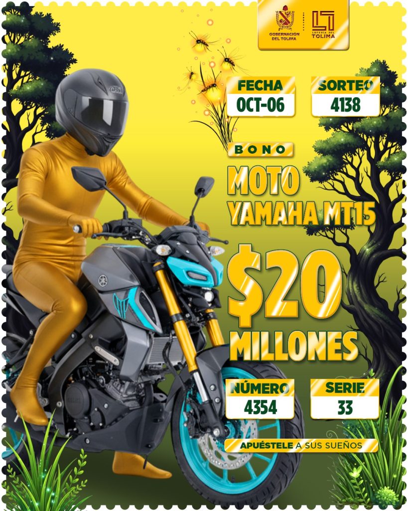 4138 En Octubre Bono Moto Yamaha MT15 Por 20 Millones