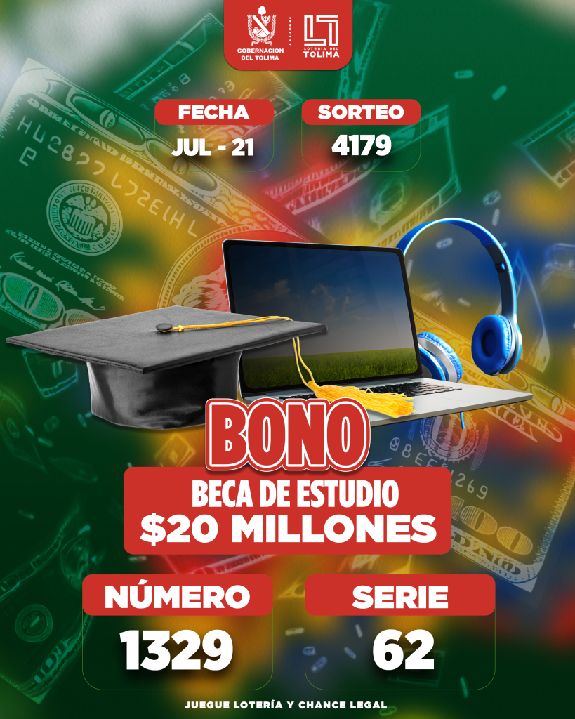 4179 En Julio Bono BECA DE ESTUDIO POR Por 20 Millones
